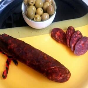Chorizo de ajo negro de herradura