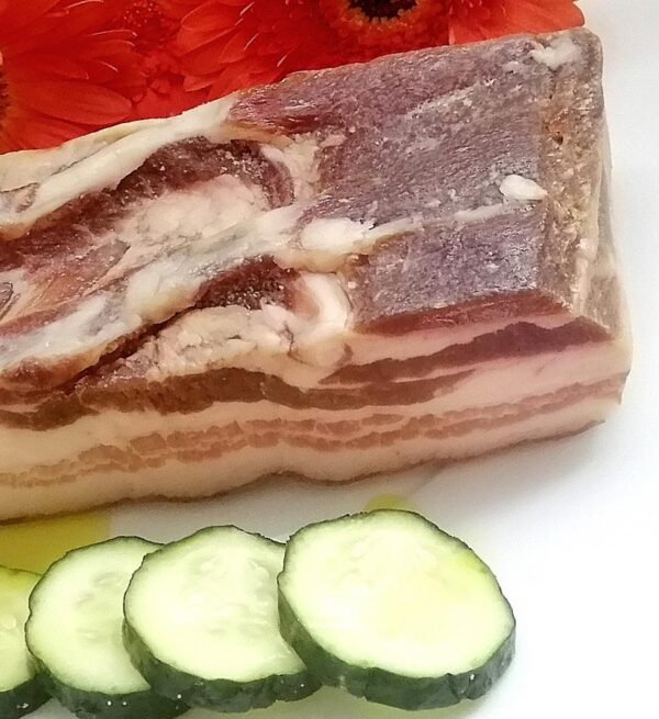 Panceta curada sin adobar